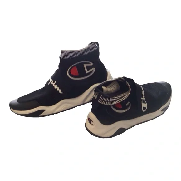 Champion Rally Pro Hi Top Shoes CM100018 Black Sz 11M - Picture 7 of 8